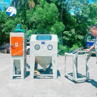 臺車轉盤干噴砂機 