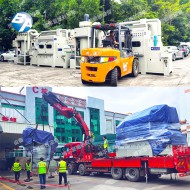 防爆提升輸送式噴砂機（PLC 壓力數顯、濕式集塵）