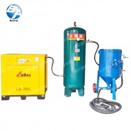 移動(dòng)干式噴砂機(jī)組合