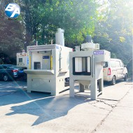 防爆全自動回轉轉盤式噴砂機  PLC  (配濾芯式集塵機） 